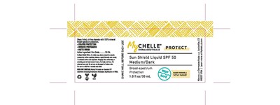 Bottle Label (Mych2020 Protect Label 30ml Sun Shield Liquid Tint Med Dk V5 Outlines (2))